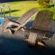 Шезлонг Reexo Spiaggina II деревянный, влагоустойчивый, покрытие тёмное